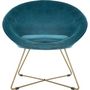 Voir la diapositive 2 : ATMOSPHERA Fauteuil de salon en velours Evan
