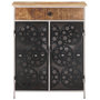 Voir la diapositive 2 : VIDAXL Buffet 60x35x75 cm Bois de manguier brut et fer