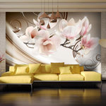 Paris Prix Papier Peint  Waves of Magnolia. Coloris disponibles : Multicolore