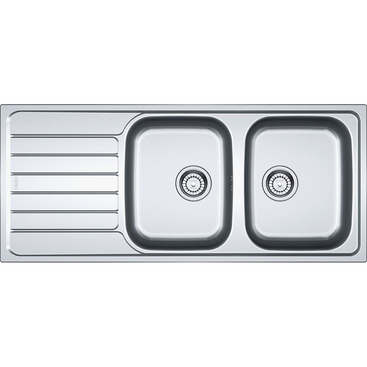 franke Evier à encastrer 80cm inox avec siphon - 006464