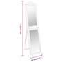 Voir la diapositive 6 : VIDAXL Miroir sur pied Blanc 40x160 cm