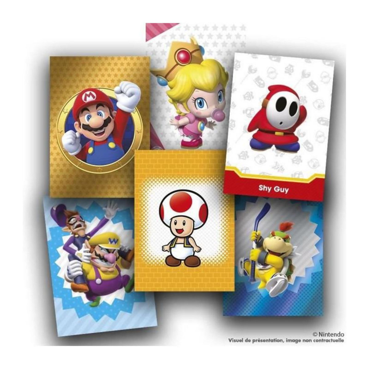 Panini PANINI - Super Mario Trading Cards - Fat Pack De 24 Cartes + 2 Cartes Bonus
