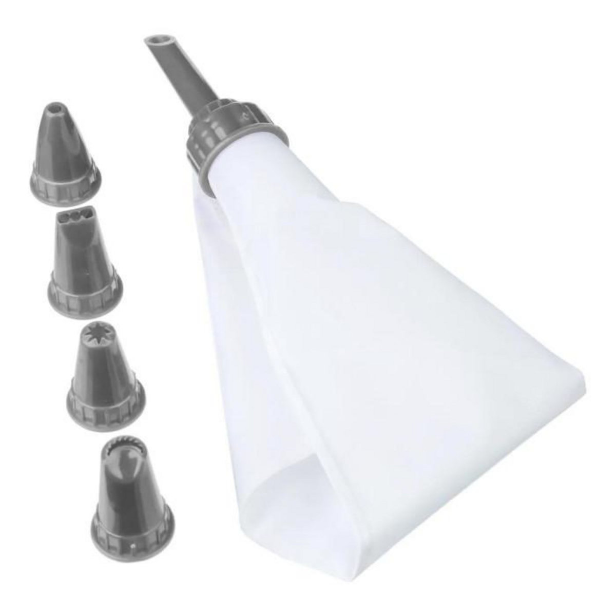 FIVE Poche à Douille  6 Pièces  24cm Gris