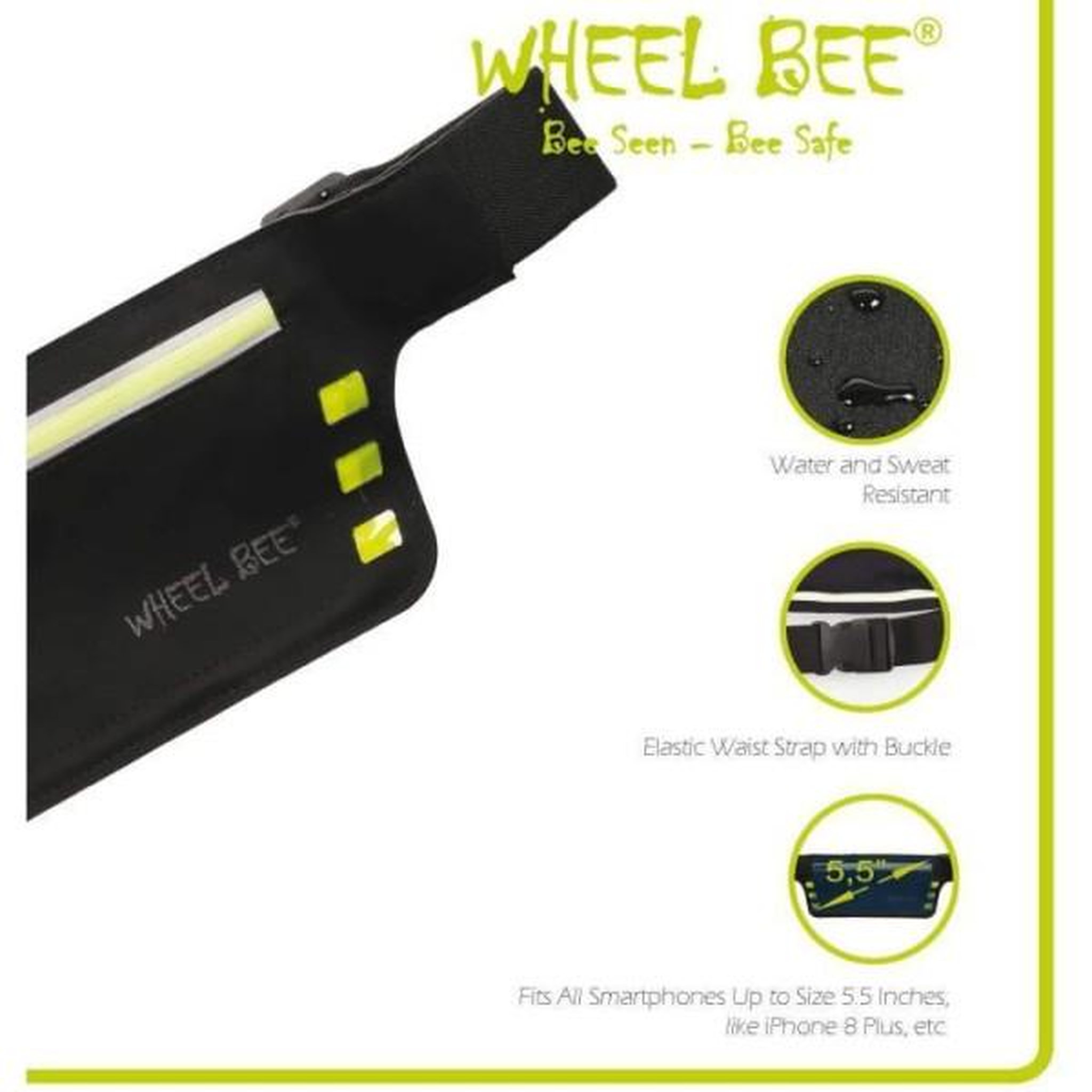 Voir la diapositive 3 : SCHILDKROT Ceinture de course - schildkröt - wheel bee running waistbag night runner led-light