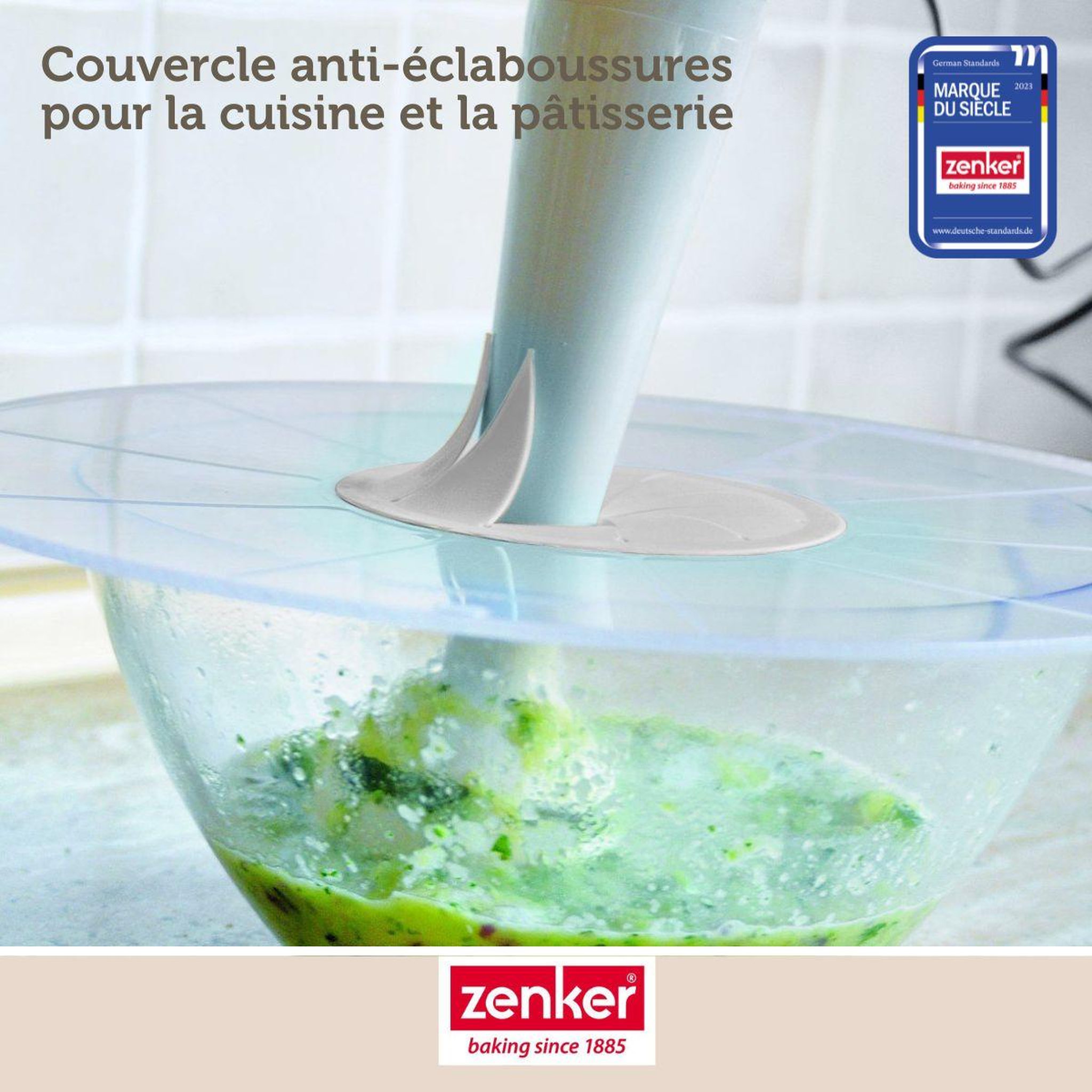 Voir la diapositive 2 : ZENKER Couvercle anti projections 30 cm Zenker Smart Pastry