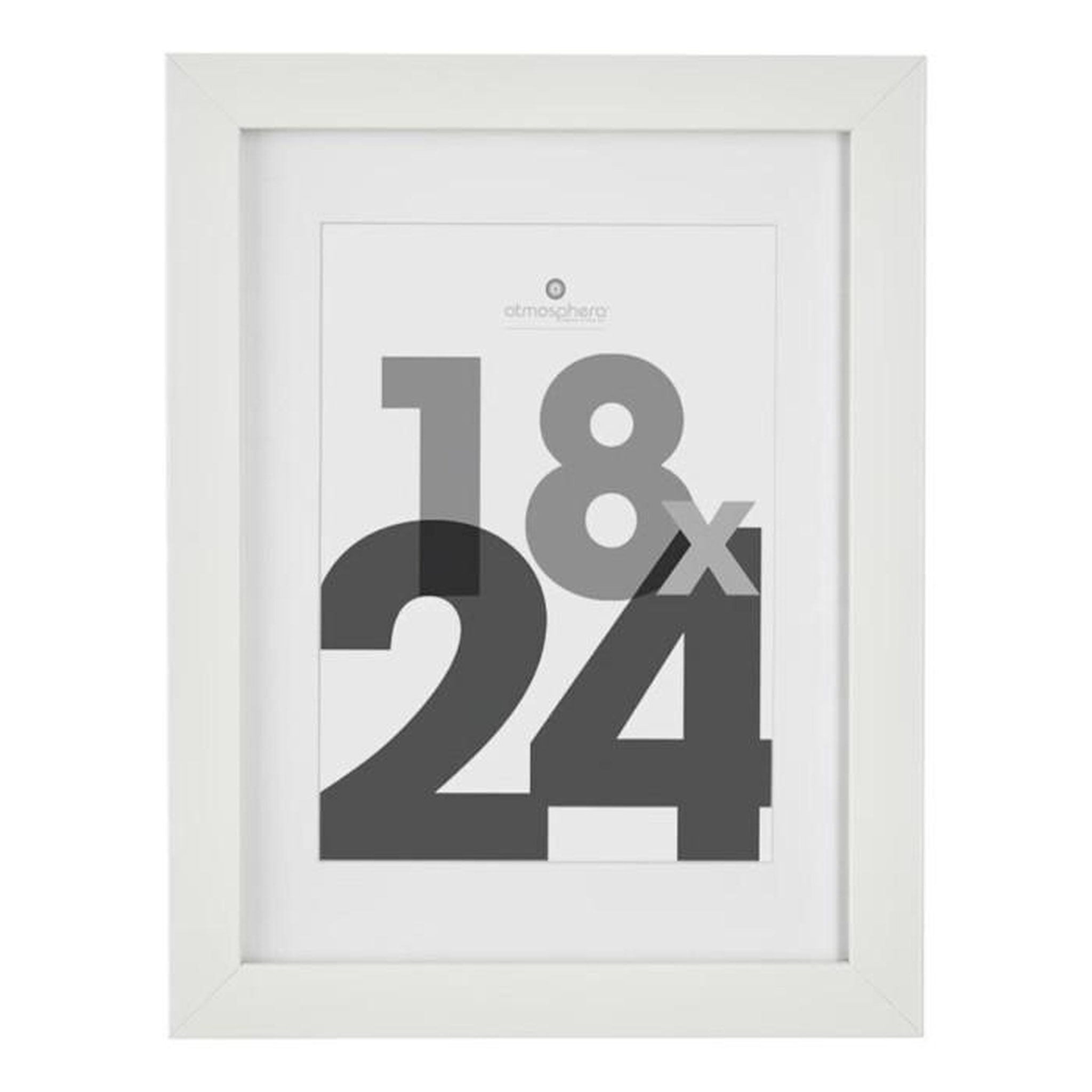ATMOSPHERA Cadre Photo Bois  Eva  18x24cm Blanc
