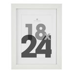ATMOSPHERA Cadre Photo Bois  Eva  18x24cm Blanc