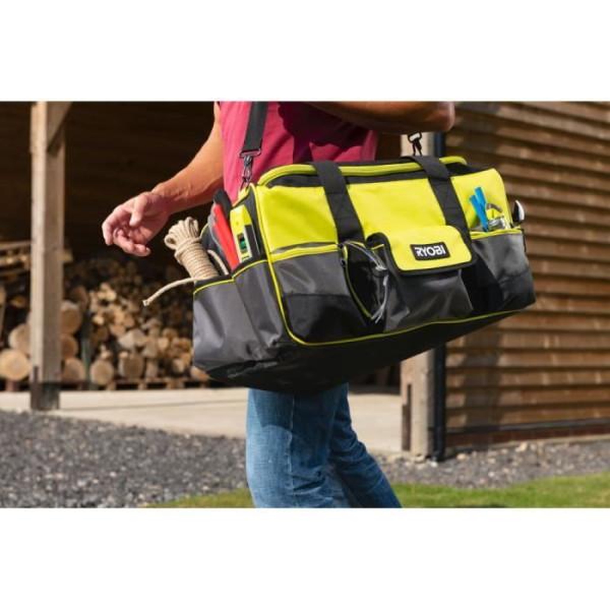 Voir la diapositive 3 : Ryobi Ryobi - sac avec fond renforcé 56 x 29 x 30 cm pour 4 ou 5 outils - rssltb1