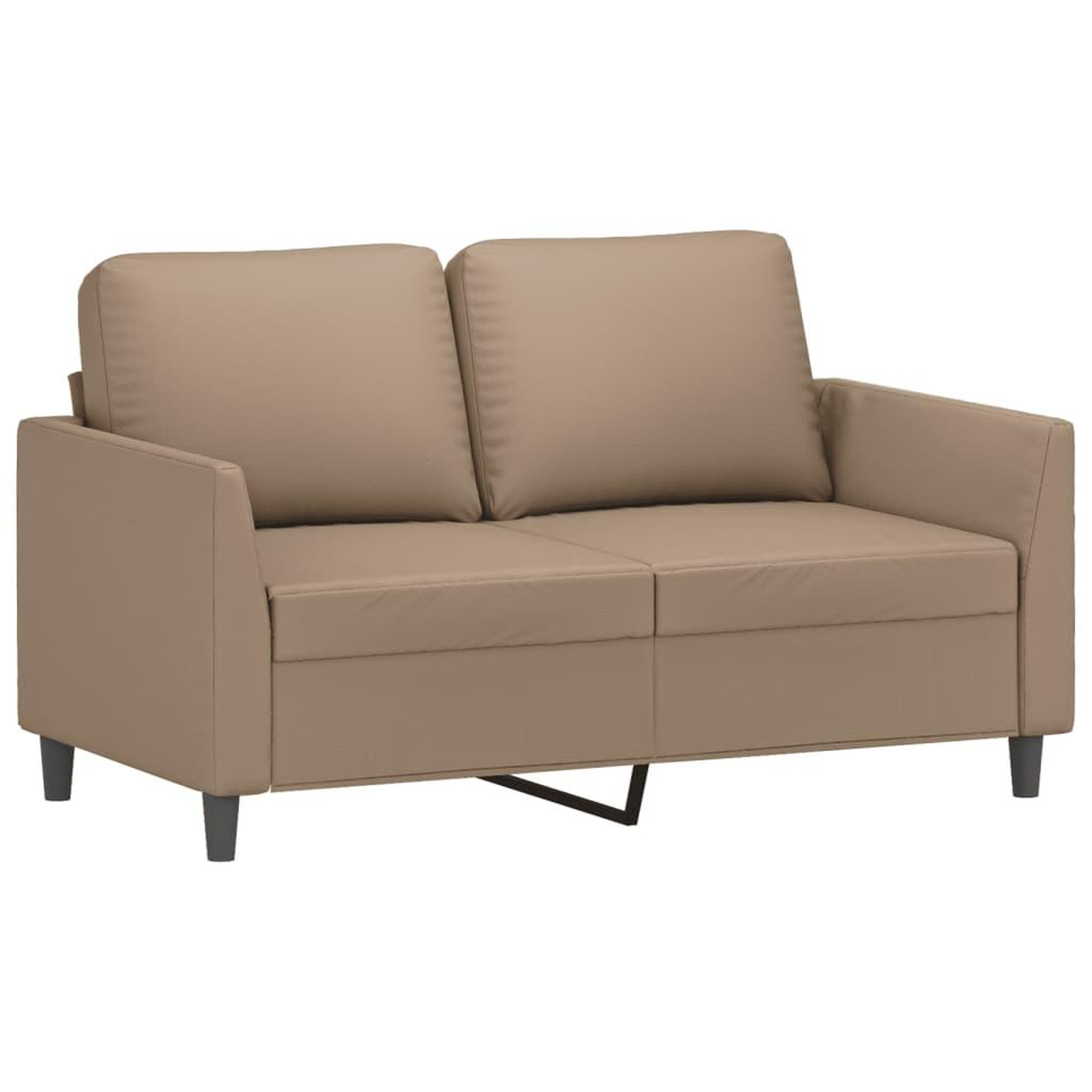 Voir la diapositive 3 : VIDAXL Ensemble de canapes 2 pcs avec coussins Cappuccino Similicuir