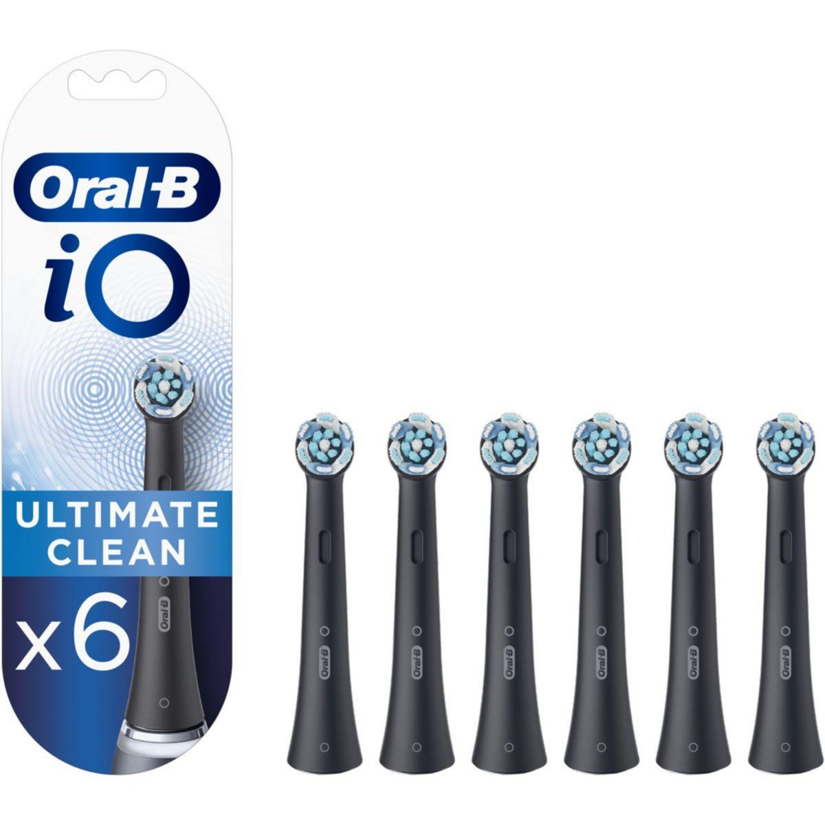 ORAL B Brossette dentaire 6 XL Pack iO Ultimate Clean (Black)