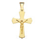 Voir la diapositive 1 : L'ATELIER D'AZUR Pendentif  - Médaille Christ sur la Croix Or 18 Carats 750 Jaune - Chaine Offerte