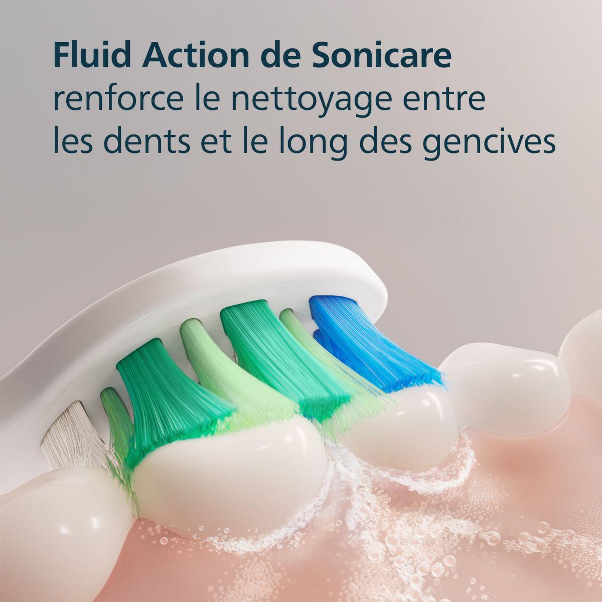 Voir la diapositive 4 : Philips Brossette dentaire sonicare lot de 6 intercare blanc