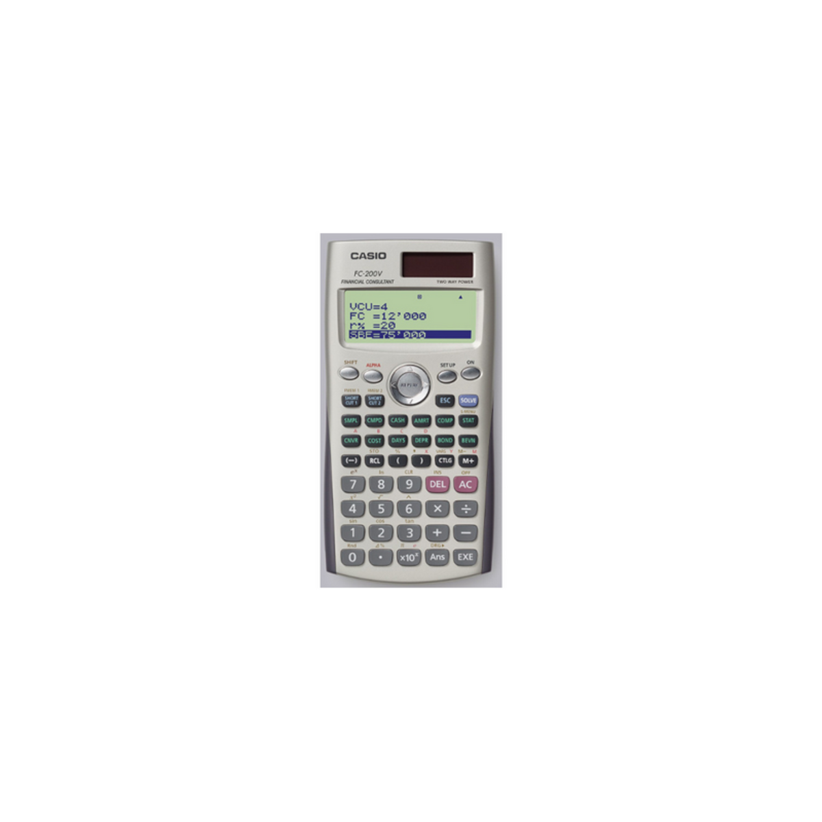 CASIO Calculatrice Casio FC 200V Gris