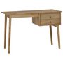 Voir la diapositive 1 : VIDAXL Bureau avec 2 tiroirs 110x52x75 cm Bois de teck solide