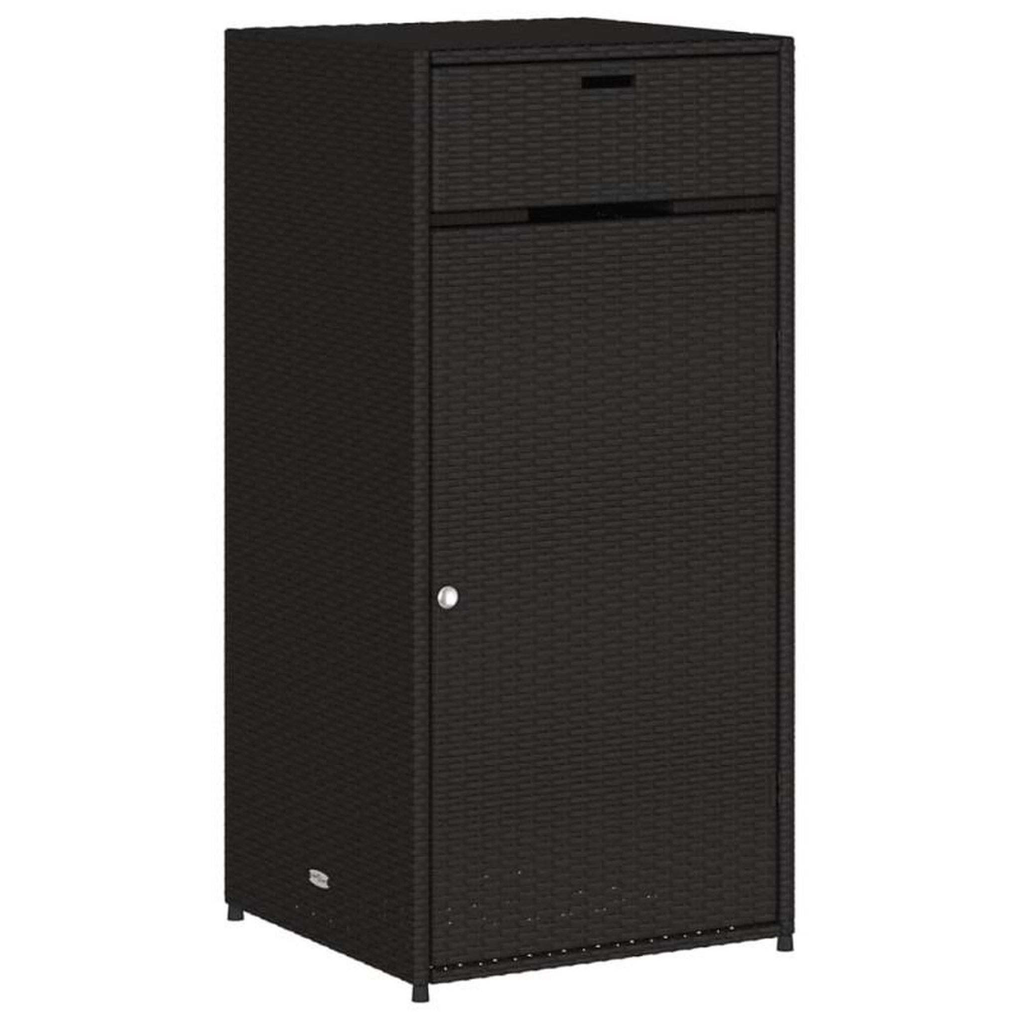 Voir la diapositive 2 : VIDAXL Armoire de rangement de jardin noir 55x55x111 cm résine tressée