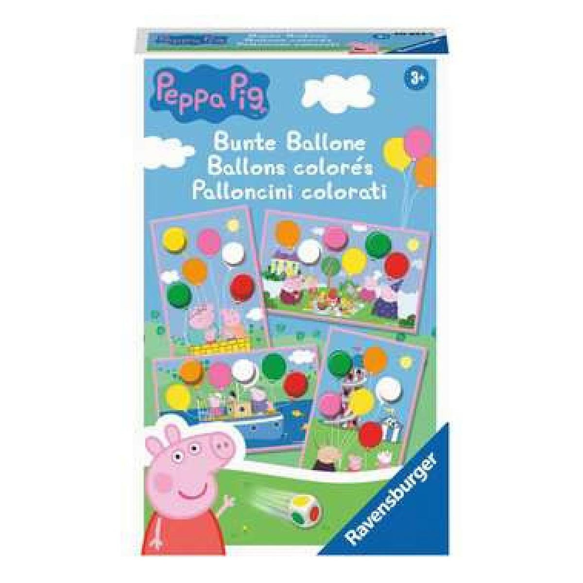 RAVENSBURGER Mini jeu - Peppa Pig ballons colores -