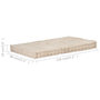 Voir la diapositive 6 : VIDAXL Coussin de plancher de palette Coton 120x80x10 cm Beige