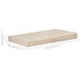 Voir la diapositive 6 : VIDAXL Coussin de plancher de palette Coton 120x80x10 cm Beige