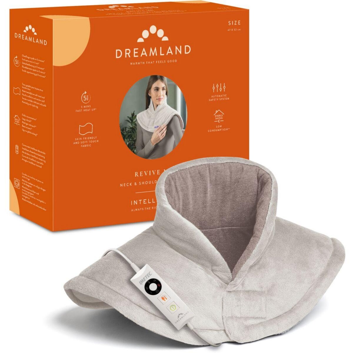 DREAMLAND Coussin chauffant COU ET ÉPAULES REVIVE ME 5T 47X52