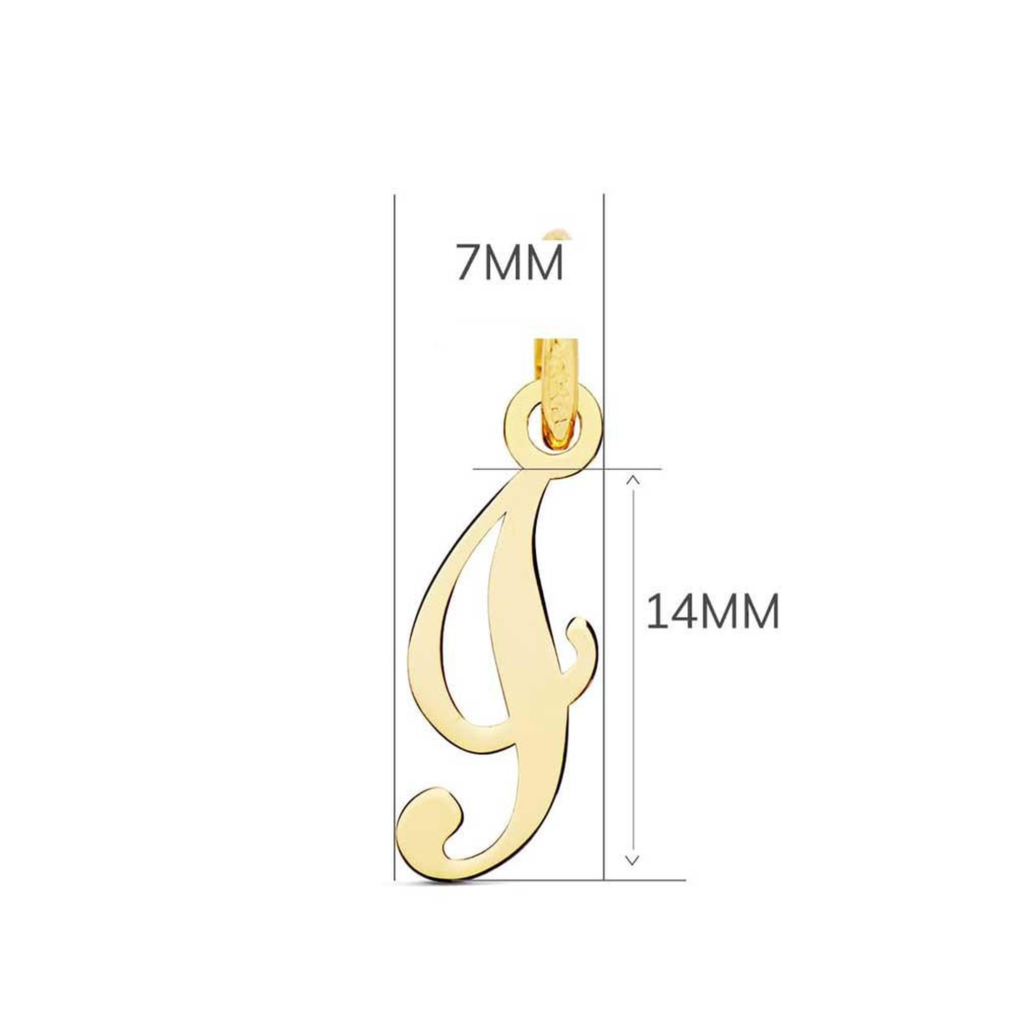 Voir la diapositive 3 : L'ATELIER D'AZUR Pendentif Lettre  I  Or 750 Jaune - Chaine Offerte