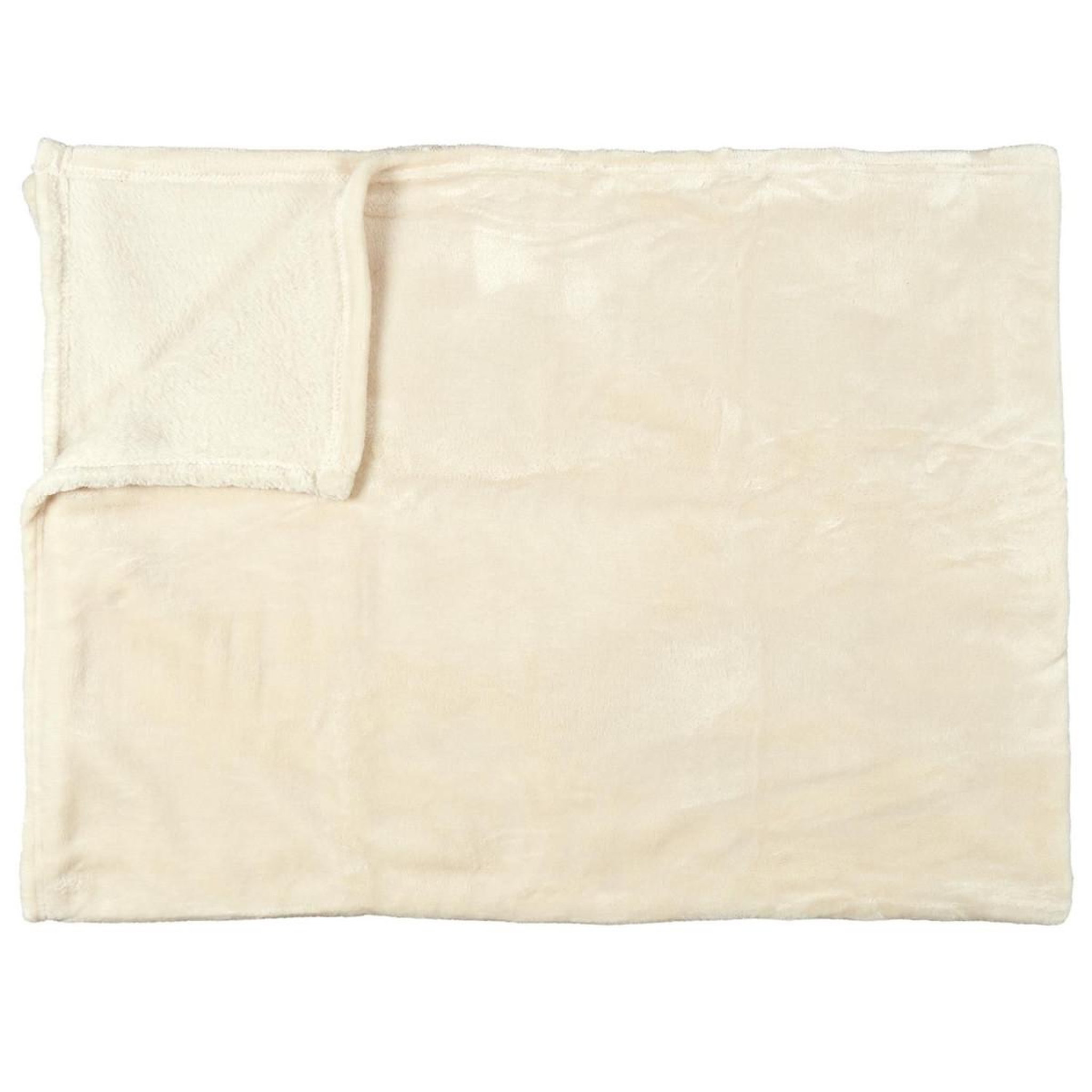 The Home Deco Factory Plaid flanelle  cocooning  125x150cm beige
