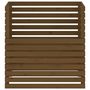 Voir la diapositive 5 : VIDAXL Composteur Marron miel 100x100x102 cm Bois massif de pin