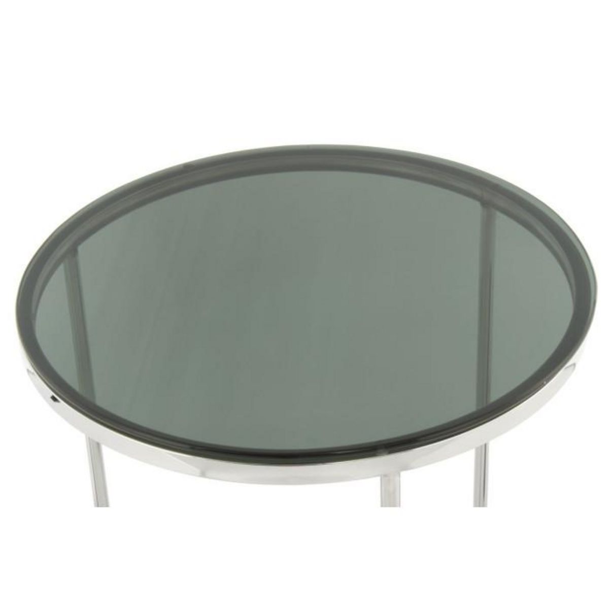 Paris Prix Table d'Appoint Design  Wynona  55cm Noir & Argent