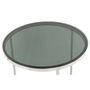 Voir la diapositive 2 : Paris Prix Table d'Appoint Design  Wynona  55cm Noir & Argent