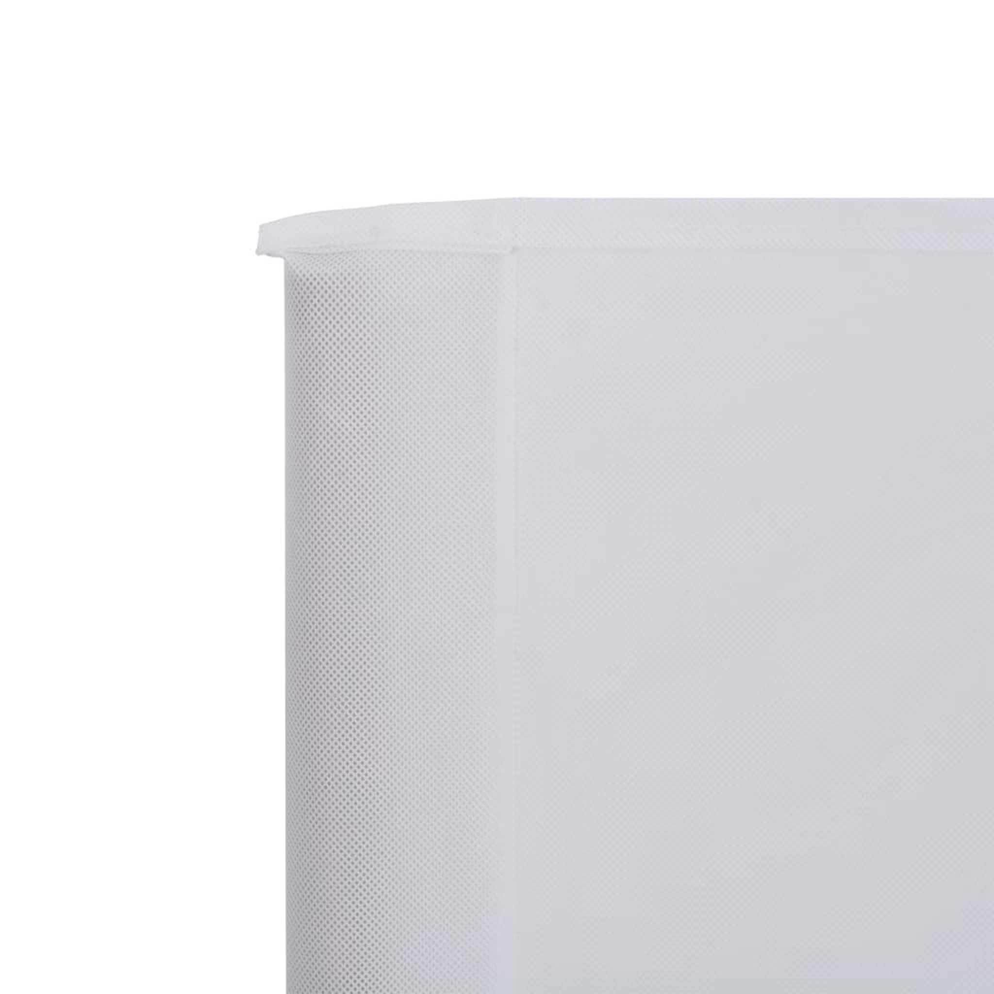 Voir la diapositive 4 : VIDAXL Paravent 9 panneaux Tissu 1200 x 80 cm Blanc sable