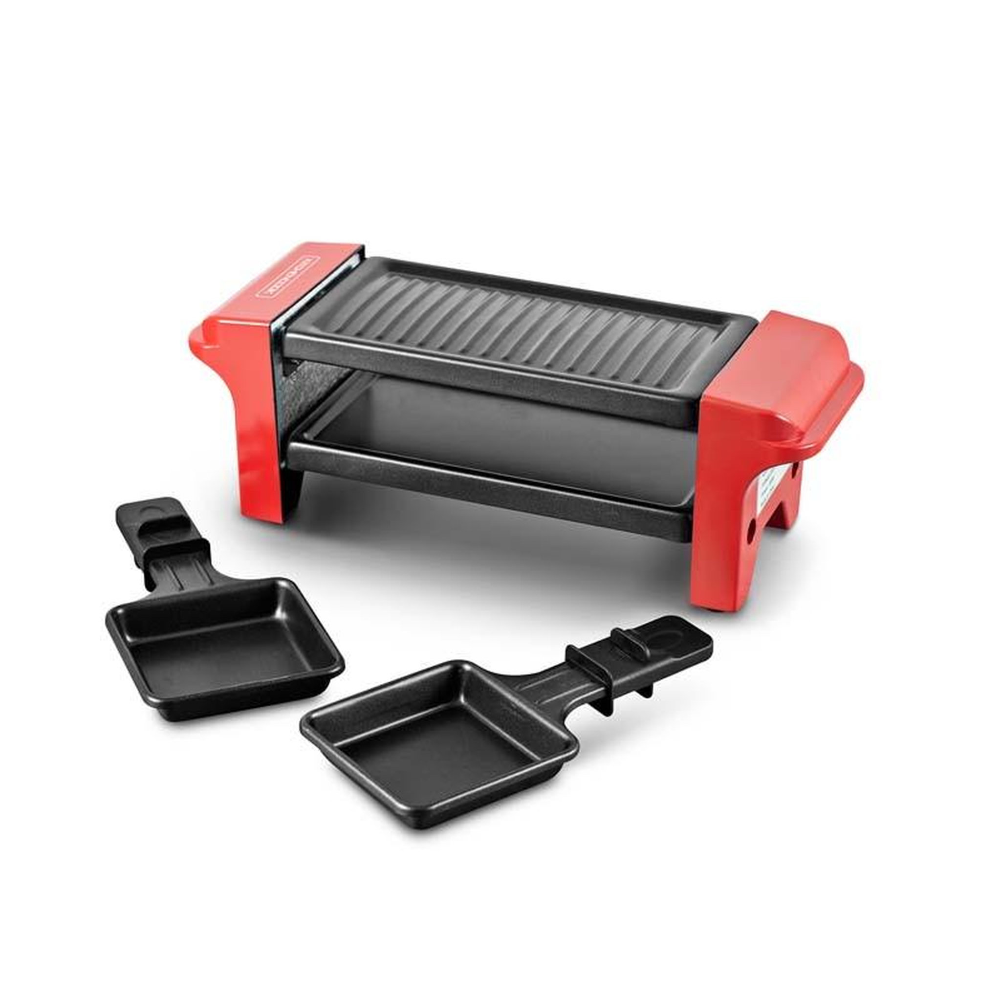Voir la diapositive 1 : KITCHENCOOK Machine à Raclette Grill 2 Personnes – Rc Rigi Red Kitchencook