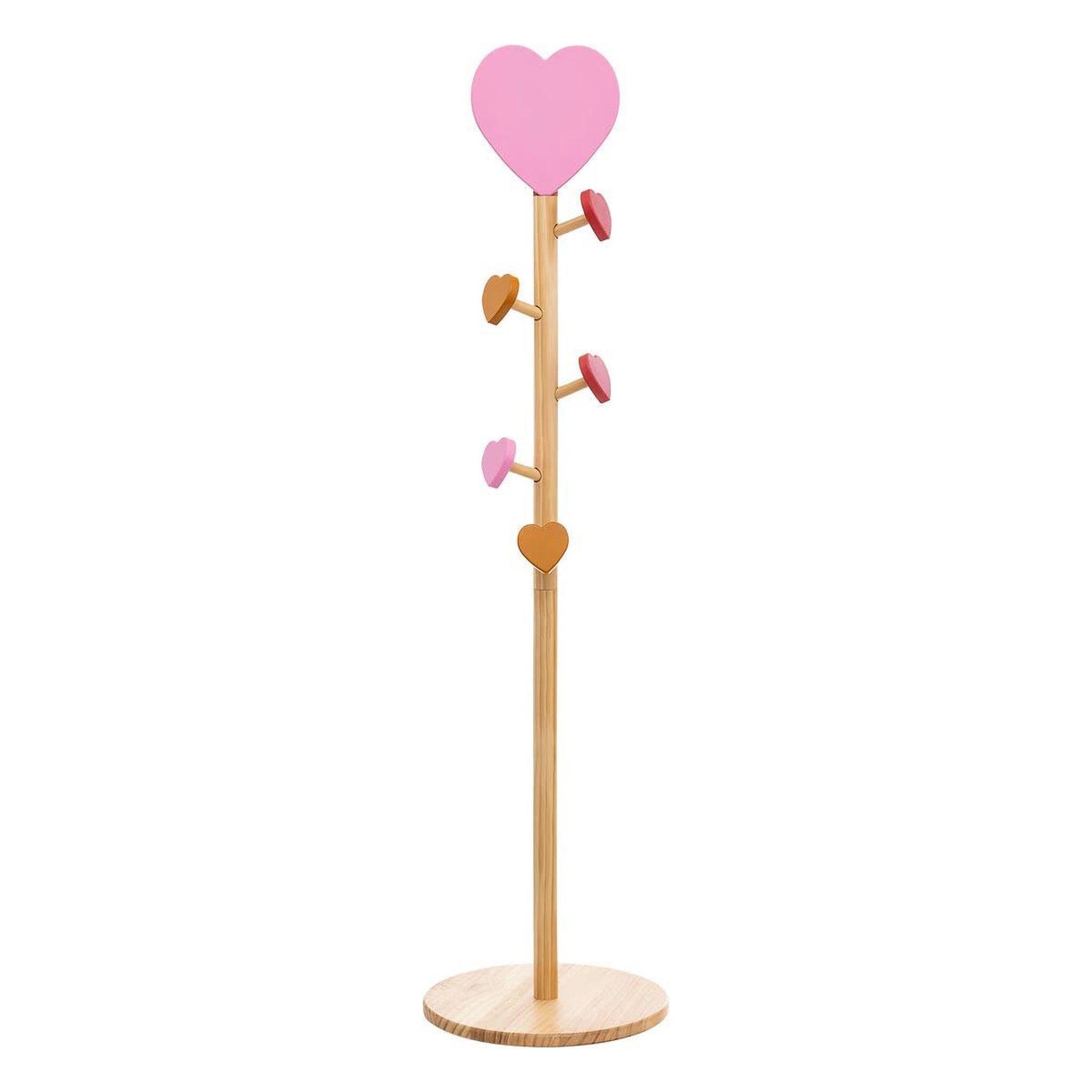 Atmosphera Kids Porte-manteau enfant cœur  solea  135cm naturel