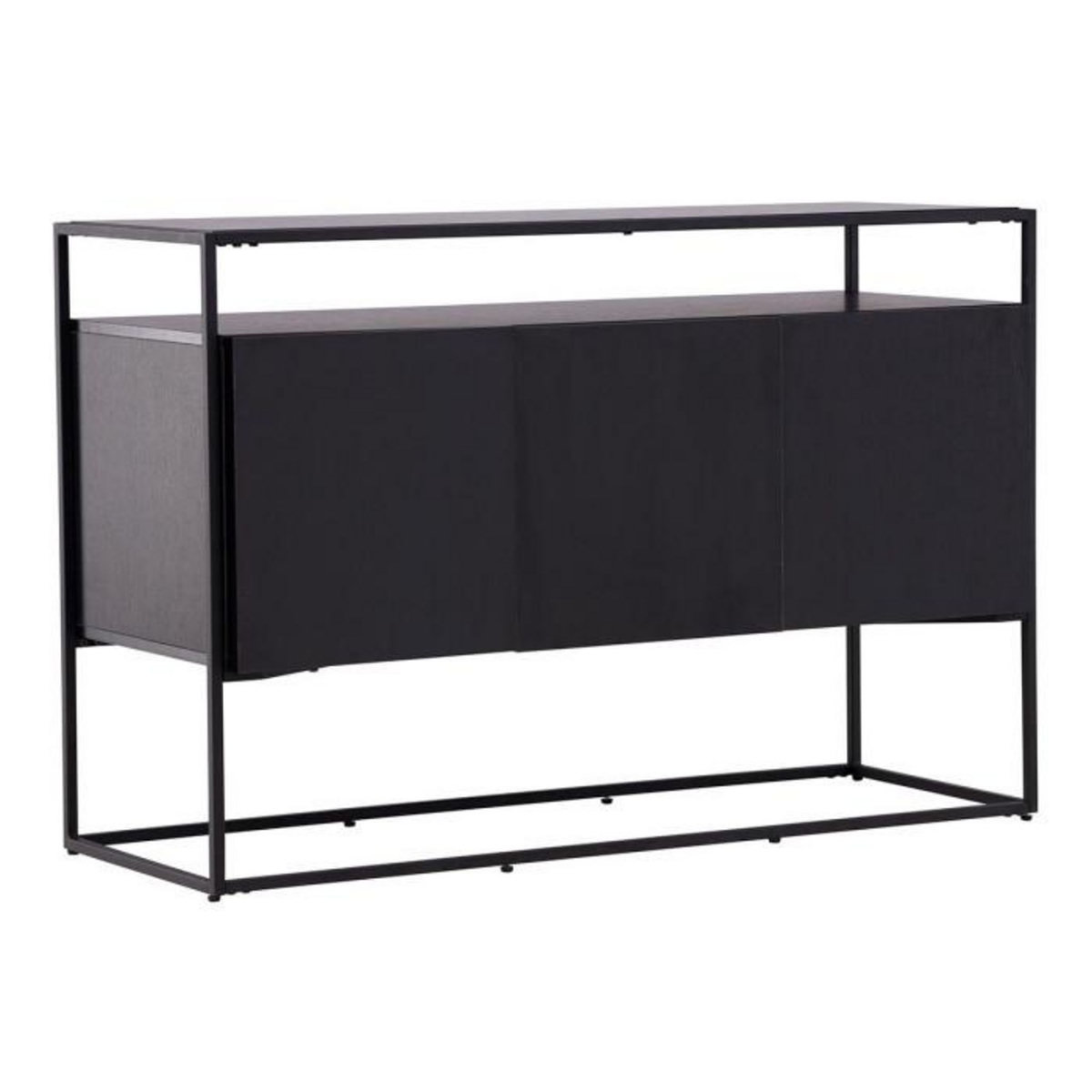 Paris Prix Buffet 3 Portes en Teck  Kingsport  120cm Noir