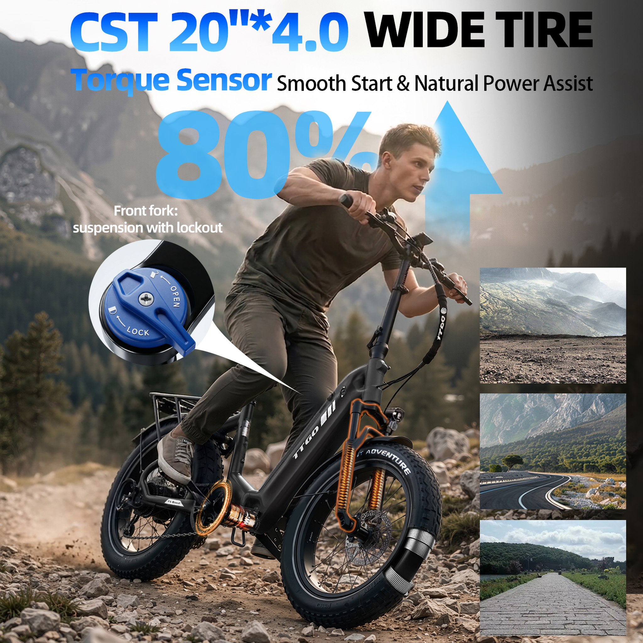 Voir la diapositive 5 : TTGO Vélo électrique pliant TTGO F6 Boost 250 W