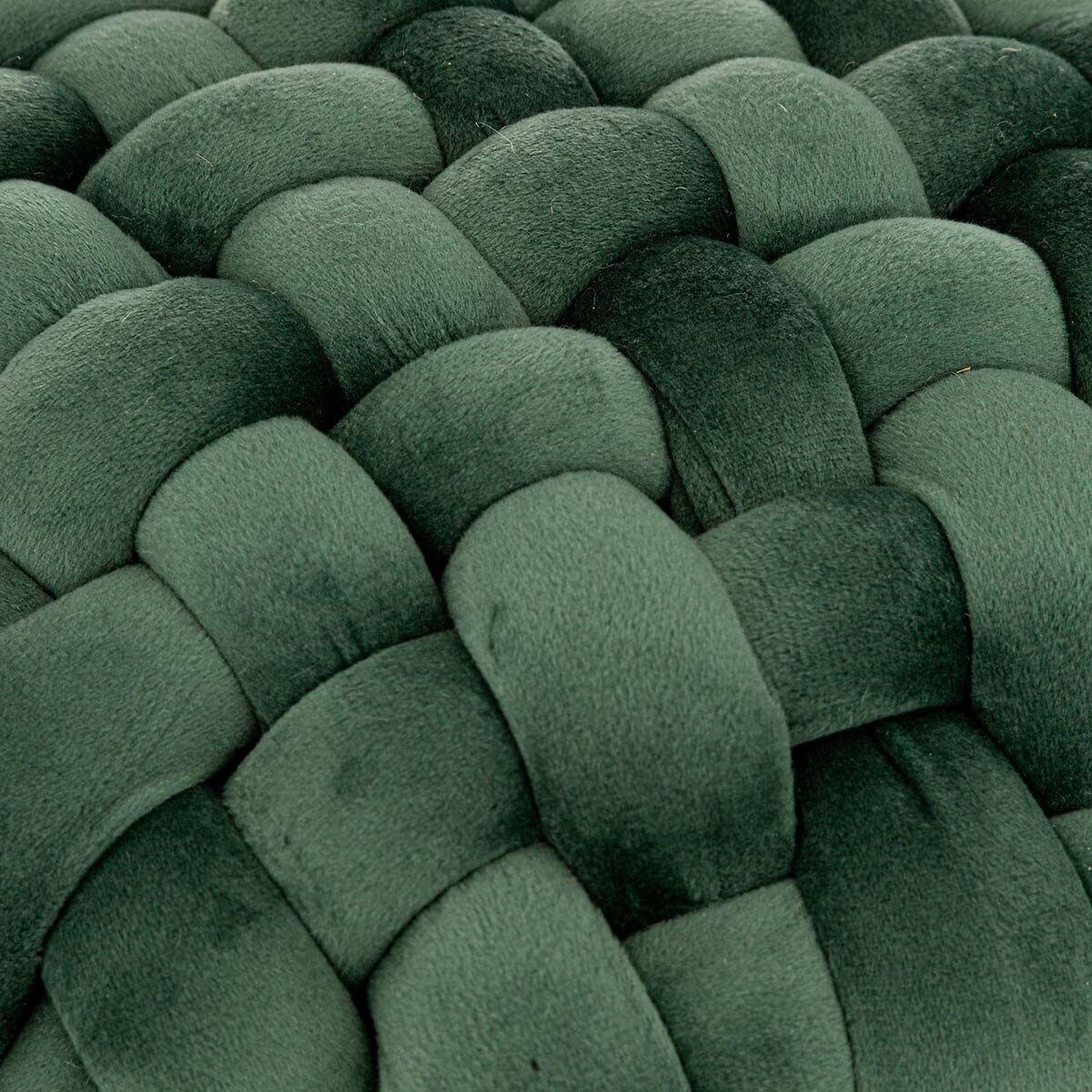 Voir la diapositive 2 : ATMOSPHERA Tabouret design  tricot  43cm vert jade