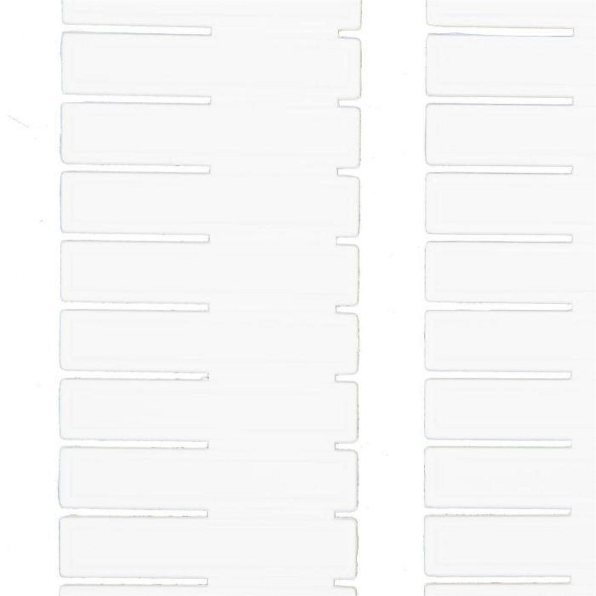 Paris Prix Lot de 6 Séparateurs de Tiroir  Languettes  45cm Blanc