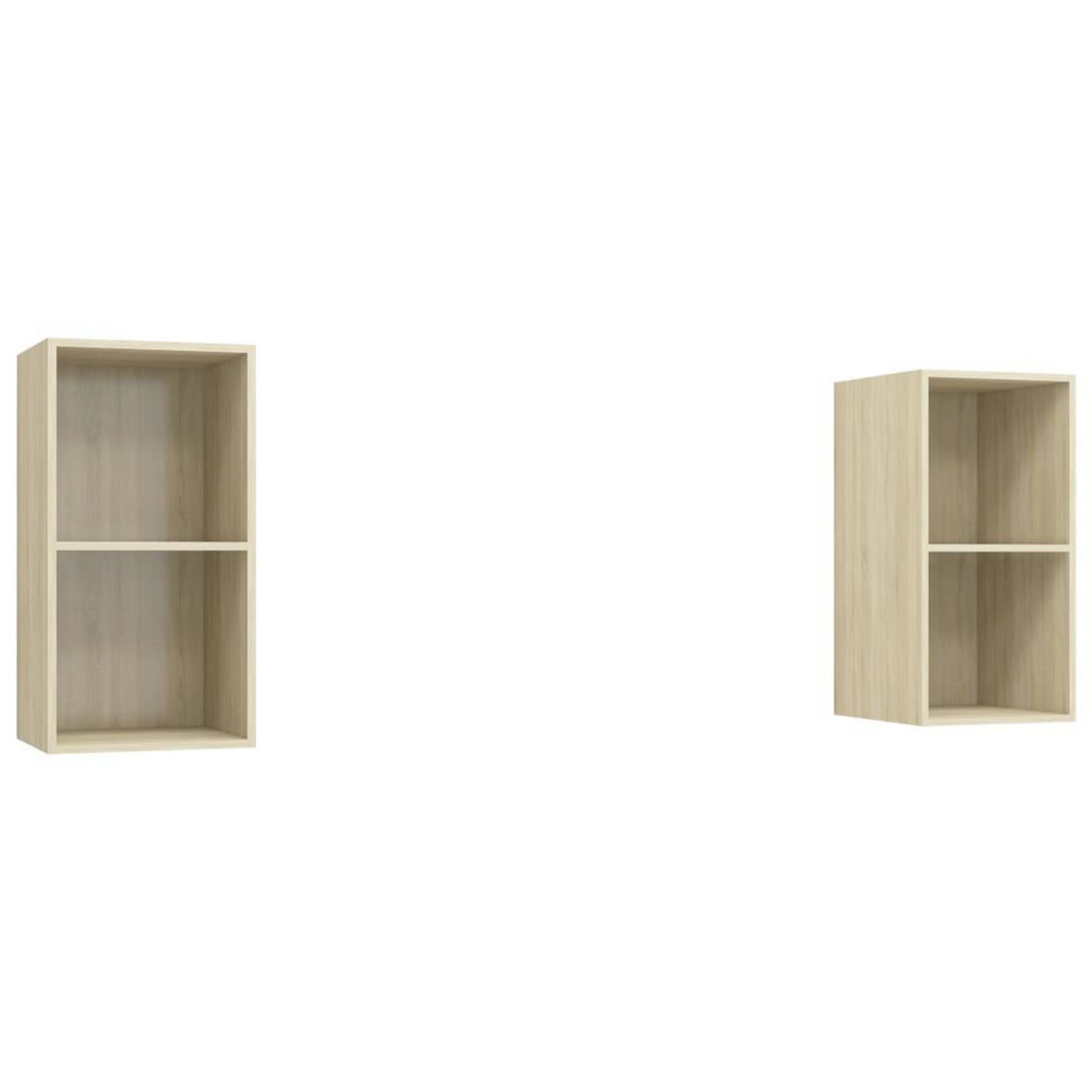 VIDAXL Meubles TV muraux 2 pcs Chene sonoma Bois d'ingenierie