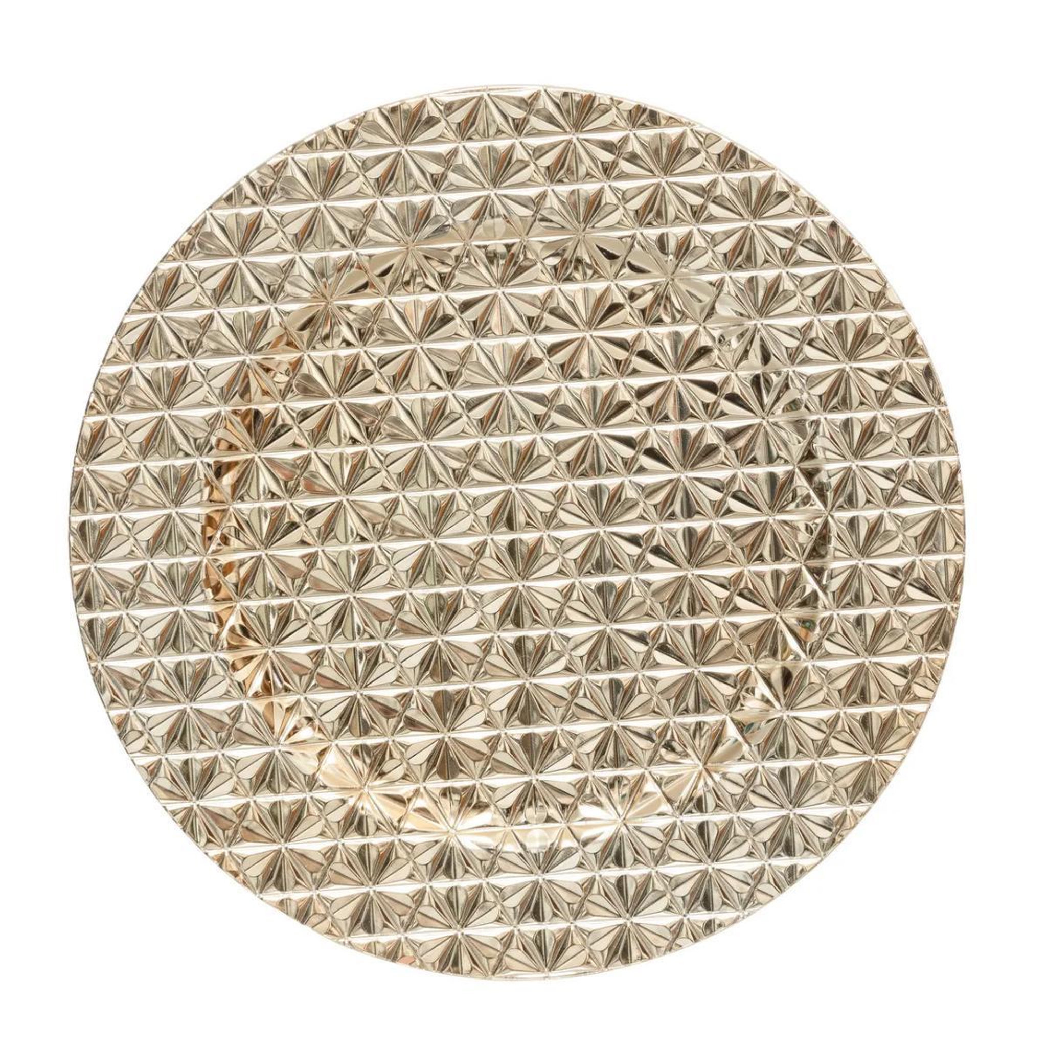 ATMOSPHERA Assiette de présentation  geo  33cm or