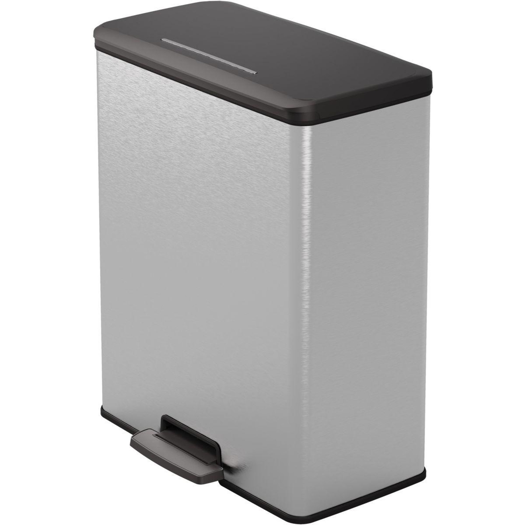CURVER Poubelle de cuisine tri sélectif Decobin pedale duo 2x26L