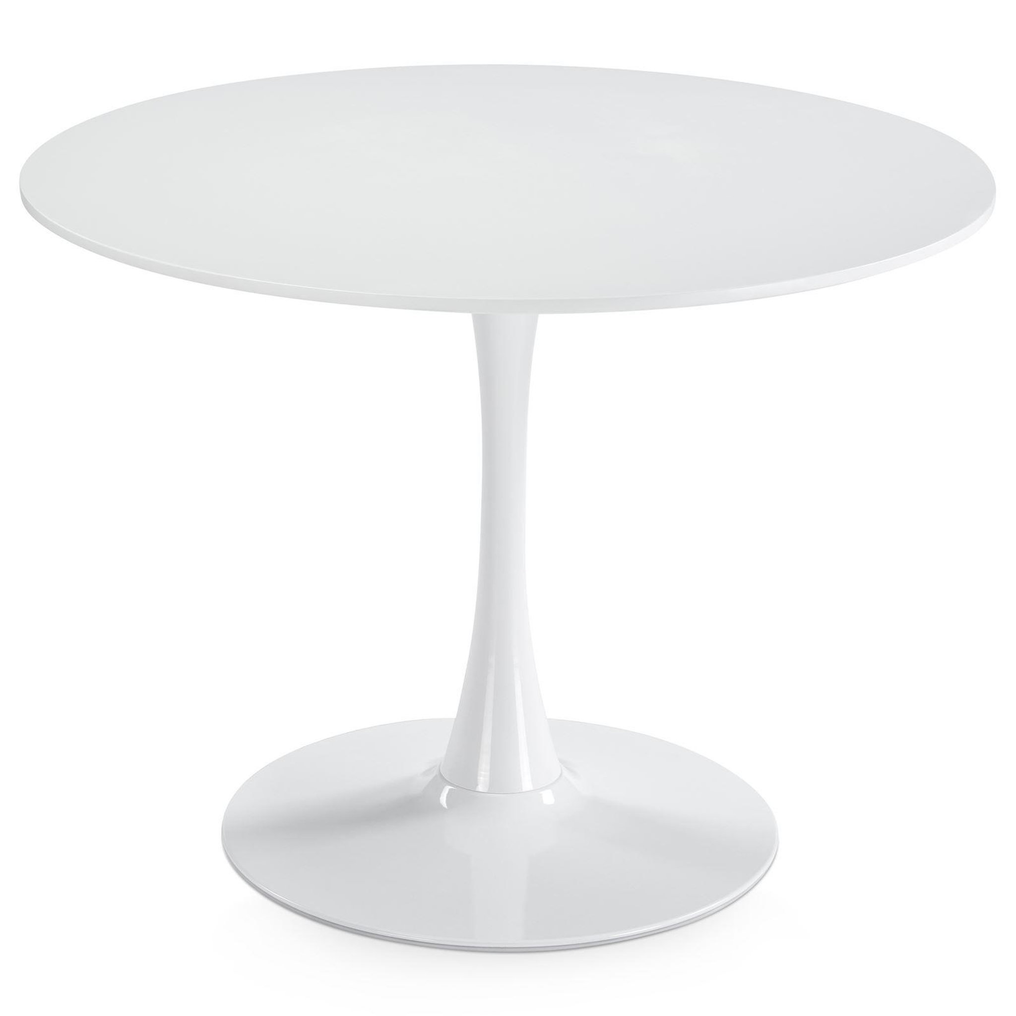 IDIMEX Table à manger ronde LOIRE Ø 100 cm. Coloris disponibles : Noir