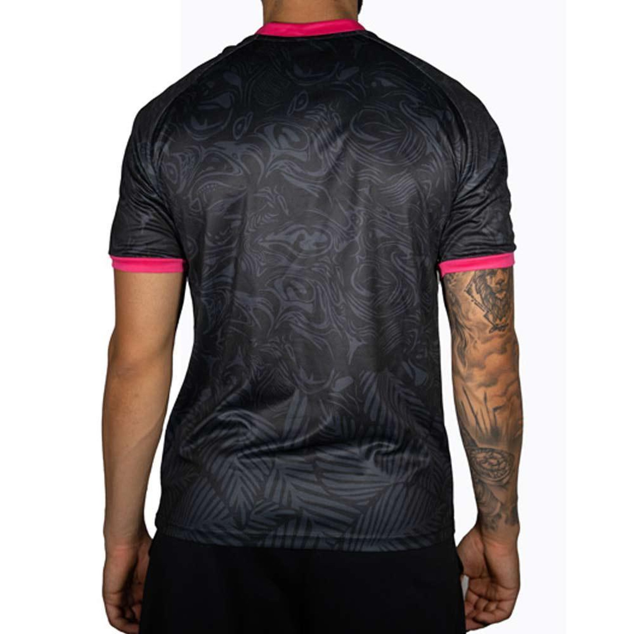 Voir la diapositive 2 : SPORTZONE Maillot de Football Noir/Rose Sport Zone Miami