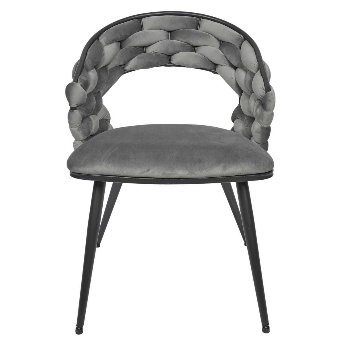 The Home Deco Factory Lot de 2 chaises assise tressée LUND