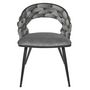 Voir la diapositive 3 : The Home Deco Factory Lot de 2 chaises assise tressée LUND