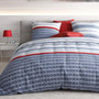 Voir la diapositive 1 : ATELIER DU COTON Parure housse de couette 100% coton 57fils santorini