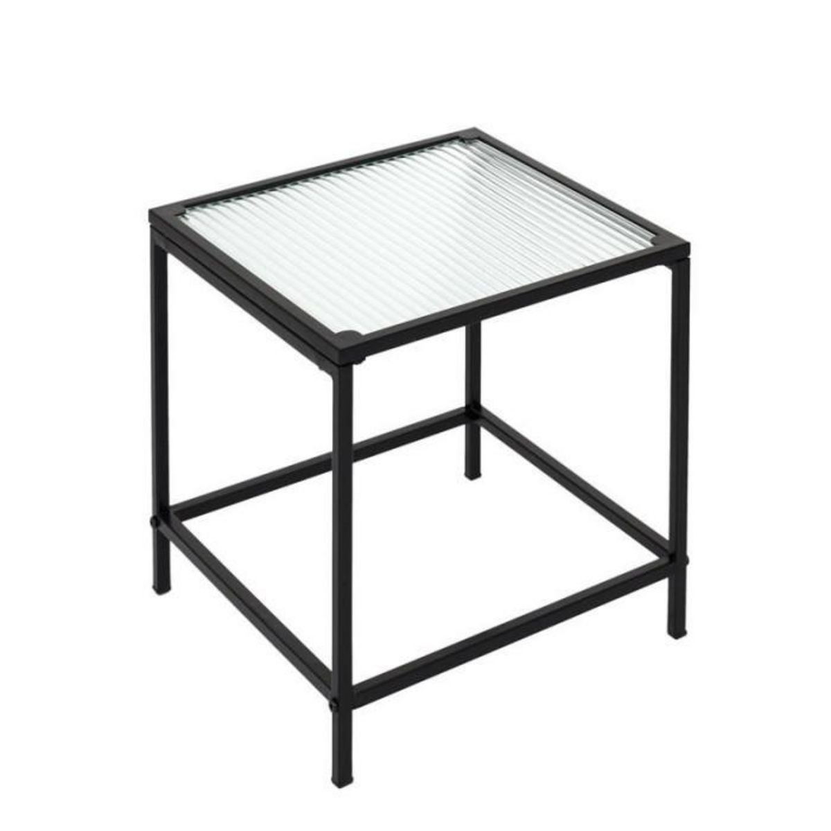 Paris Prix Lot de 2 Tables Gigognes Design  Rosa  40cm Noir