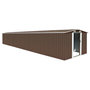 Voir la diapositive 1 : VIDAXL Abri de jardin Marron 257x779x181 cm Acier galvanise