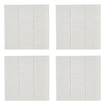 ATMOSPHERA Lot de 4 Panneaux Déco  Feutrine  30x30cm Gris