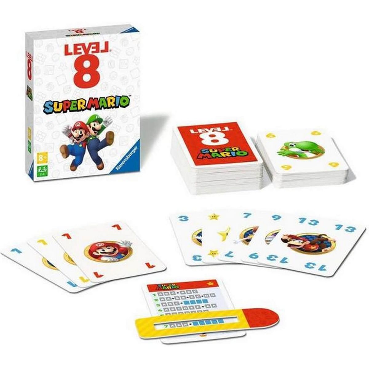 RAVENSBURGER Ravensburger - Level 8 - Jeu de cartes Super Mario 273430