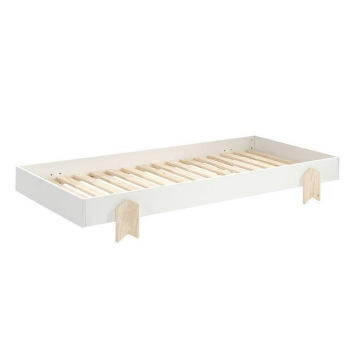 Paris Prix Lit Enfant en Bois  Modulo Arrow  90x200cm Blanc