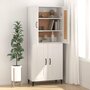 Voir la diapositive 3 : VIDAXL Buffet Blanc 69,5x34x90 cm Bois d'ingenierie