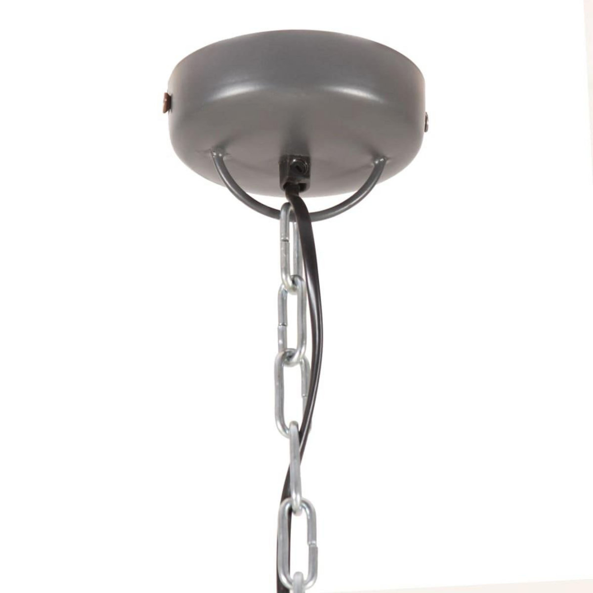 VIDAXL Lampe suspendue industrielle 32 cm Gris E27